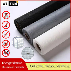 Window Screen Net DIY Custom PP Screen Mesh Adjustable Window Screen Mosquito Net Replacement for Windows Doors and Patio Screens