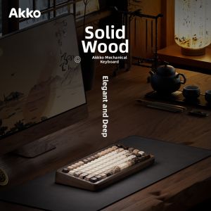 Akko | Traditional Aesthetic Walnut Gasket Mechanical Keyboard