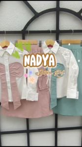 NADYA TEEN SETELAN ROK ANAK REMAJA PEREMPUAN 9-15 TAHUN KEKINIAN SET BLOUSE KATUN STRETCH MIX SKIRT SOFT JEANS TERBARU