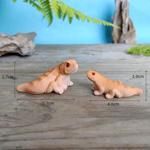 Simulated Lizard Chameleon Axolotl Toad Model Gift Resin Craft Miniature Figure Tiny For Bonsai Microlandscape Garden Decor