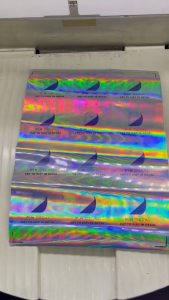 PIN DECAL - Decal nhũ Hologram xi ánh 7 màu bóng chống nước - khổ A4 A3 - in Laser Offset