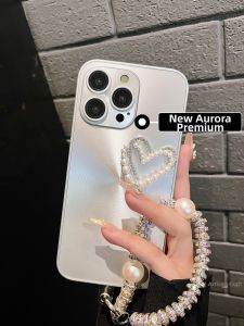 imobile | Premium Gradient Aurora Pearl Heart iPhone Case