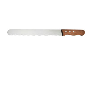 Moda 10inches Stainless Steel Bread Knife Wooden Handle Cake Slicer Pastry Cutter Baking Tools