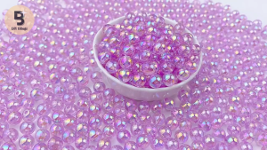 DIY Blingz 10mm AB Rainbow Clear Round Acrylic Beads For DIY Jewelry Art Crafts Fashion Beauty Accessories