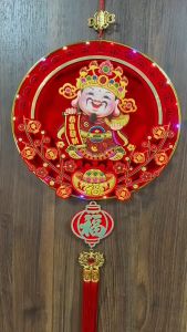 Dekorasi Imlek Hiasan Gantung Dewa Rezeki Merah Meriah Membawa Keberuntungan Gantungan Imlek Sincia