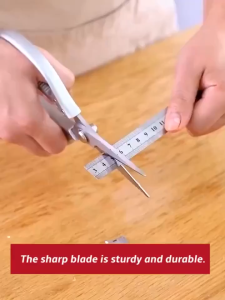 Japan Chicken Bone Scissors Heavy Duty Carbon Steel Scissors Easily Cut Meat And Open Bottle Cap