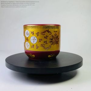 YMS 精品烫金祖先炉 香炉 (陶瓷 不易褪色) 祖先香爐 Ancestor Incense Burner Joss Stick Holder 1 pcs