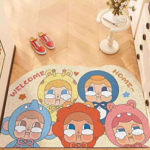 Đồ Trang Trí Nhà Cửa Dễ Thương Thảm Lông Nhung Chống Bụi Thảm Lót Sàn Phòng Khách Thảm Lót Sàn Cửa Nhà Thảm Lót Sàn Hình Mặt Người Khóc