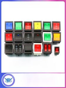 KCD4 Switch Nút Nguồn Dạng Thuyền Bảng Nút Điện Áp 6 Chân Nút Ấn Đèn 250V Bốn Chân Chất Liệu Nhựa Tương Thích Với Các Thương Hiệu Khác