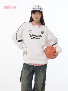Gbiaior | Retro Patchwork Oversized Sweatshirt