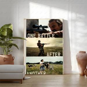 Bandai | One Battle After Another Movie Poster Print For Bedroom Living Room Home Decor 2025 Newest Films Canvas Painting Wall Art Mural