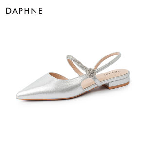 Daphne | Polka Dot Pointed Toe French Style Slip On Sandals