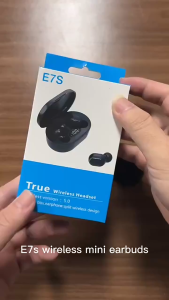 E7s พร้อมจอแสดงผลดิจิตอลหูฟังบลูทูธแบตเตอรี่อายุการใช้งานยาวนานสำหรับกีฬา & การเล่นเกม