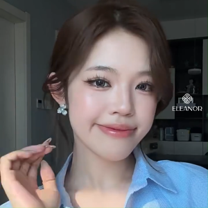 Bông tai nữ chuôi bạc 925 Eleanor Accessories hình hoa khuyên tai đính đá phụ kiện trang sức 9664