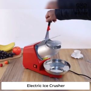 ORANGE Electric  Ice Crusher Shaver Machine l Ice Dessert l Ice Chopper l Powerful motor l Stainless-steel double blade fine ice l Ice Kacang l Snow cone l Ice Crusher l Ice Crusher Machine l Electric Ice Crusher l Ice Shaver