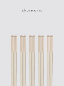 Charmchic Anti-Slip High Temperature Resistant Elegant Japanese Style Chopsticks for Home Use Alloy Material Versatile Utility