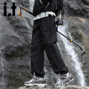izzue | Outdoor Quick Dry Pleated Cargo Tapered Pants