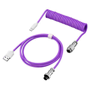 8K New Type C Mechanical Keyboard Coiled Cable USB Magnetic Switch Keyboard Aviator Desktop Computer Aviation Connector Cord