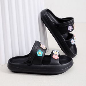 9388 Sandal Lalisa Tali Belakang Sandal Korean Viral - Sandal Wanita Import FLOWER