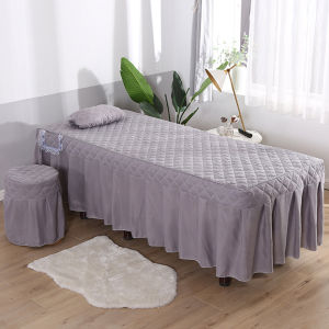 1pcs Massage Bed Cover Pillowcase for Beauty Salon Table Bed Sheet Skin-Friendly Massage SPA Bedskirt Colchas with Hole