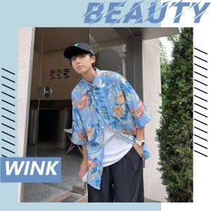 QZshop  แฟชั่นมาแรง เสื้อเชิ้ตลายดอก คอปกแขนสั้นทรงดีมาก ด้านหน้าเป็นกระดุมสามารถใส่แมทช์ได้หลายลุคหลายสไตล์   คือมันดีย์ไม่ไหว ราคาสุดคุ้มมากกดสั่งเลย