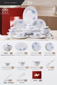 mornenjoy | Bộ Dụng Cụ Ăn Mâm Sứ Đẹp Mới