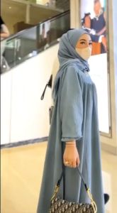Promo Baju Gamis Jumbo Kala Terbaru Lebaran Polos Cantika Cringkle Airflow Dress Shella Buton HUMAIRA
