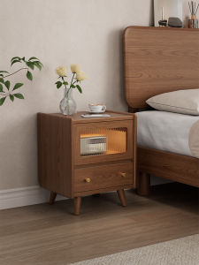 DONGMU | Bedside Lighted Storage Cabinet for Small Spaces