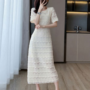 Fashion Elegance French Design Lace Slimming Dress