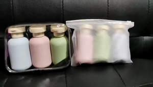 100ML Leak Proof Travel Bottle with Flip Cap Shampoo and Conditioner Cream Lotion Refillable Container