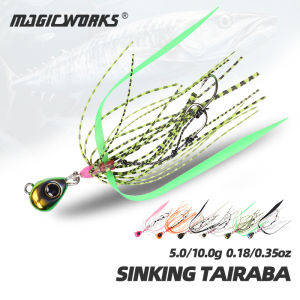 Magic Works Micro Tairaba Jig Assist Hooks Fishing Lures 5g 10g Mini Jig Head Silicone Bait Skirts Artificial Baits Accessories