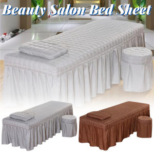 Beauty Bedspread Bed Sheet Salon Thick Quilting Mattress Beauty Bed Skirt Bedspread with Face