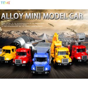 TEMI Mini Alloy Fire Engineering Vehicle Toys Model Fun Toy Simulation Children Kids Gift