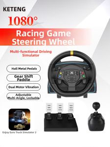 KETENG | 1080 Degree Simulation Steering Wheel Game Controller