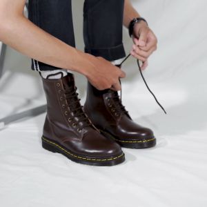 Hamorii - Sepatu Docmart Pria Kulit Hight Boots 8 Hole