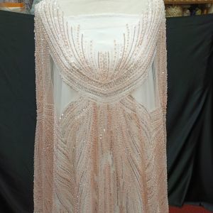 Kain Tille Korea Bahan Kebaya pentin full Payet jepang Tille Payet Jepang Cocok untuk kebaya pengantin