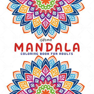 Hot Selling Mandala Pattern Adult Coloring Book 24 Pages Stress Relief Leisure Hand Painting Drawing Book For Daily Relaxation
