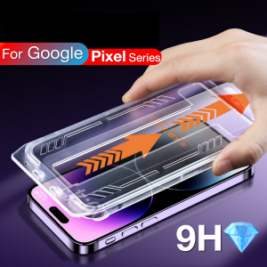 For Google Pixel 6a 7 7a 8 9 Pro 8Pro 8a 9Pro 10 XL Screen Protector Tempered Glass Free Phone With Install Kit Remove Explosion