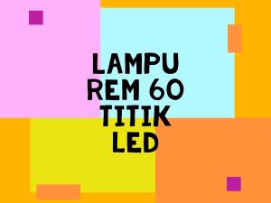 Lampu Rem Stop LED Bayonet 2 Mode Kedip Running 60 Titik LED Motor Mobil Beat Scoopy Supra Fino Jupiter Xride Revo MIo