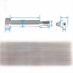 สกรูติดท่อเหล็กไนลอน 304 สเตนเลส หัวไหล่ ระดับความสูงเท่ากัน ลิมิตสูงสุด ชิ้นส่วนเครื่องมือกล
