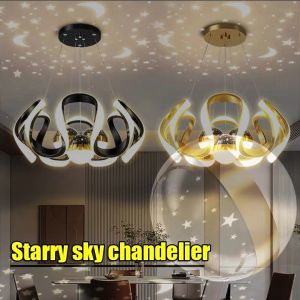 Magic Starry Sky Pendant Light Bar Singing Decorative Chandelier Modern Creative Lamp Hotel Fixture