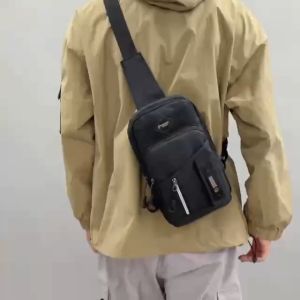 TAS SELEMPANG PRIA FASHION KOREA IMPORT 999 ANTI AIR KERJA TERBARU BAHAN ANTI AIR