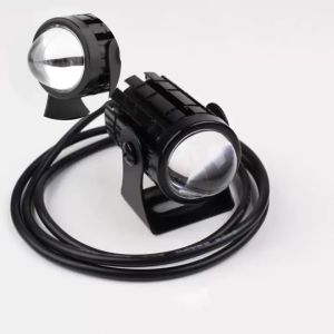 【2 PCS】Motorcycle LED HeadLight Dual Color Work Spotlight Car ATV Scooter Headlamp Driving Light Fog Lamp With Switch White Yellow