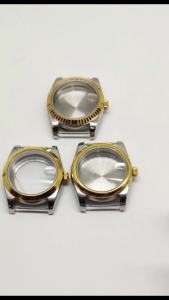 36mm/39mm Gold Silvery Polished Stainless Steel Sapphire Glass Watch Case Fit NH35 NH36 ETA2824 PT5000 ETA2836 Miyota82 Movement