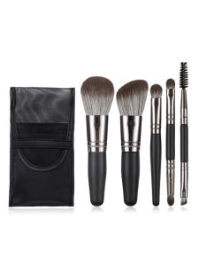 Portable Travel Size Mini Soft Makeup Brush Set for Outdoors Compact Powder Eyeshadow 5pcs Face Beauty Cosmetic Brushes