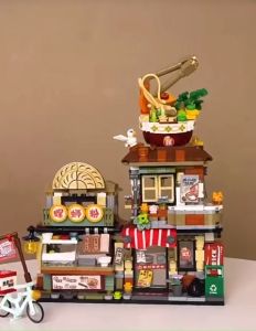 Đồ chơi lắp ráp khối xây dựng mô hình the spiral noodle shop 1295