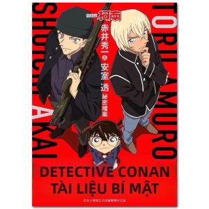 KAYOU | Thám Tử Conan Bộ Tranh Gắn Đá Hình Tròn/Vuông Kim Cương Khảm Tác Phẩm Nghệ Thuật Thủ Công Trang Trí Nhà Quà Tặng Chủ Đề Hoạt Hình
