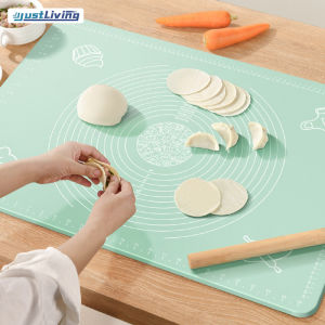 Justliving 1 tấm thảm nướng miếng lót quầy tính tiền chống dính tấm làm bánh ngọt Silicone Thảm bột cán cho bánh mì/Kẹo/Làm Bánh quy Phụ Kiện Dụng cụ nhà bếp dụng cụ làm bánh