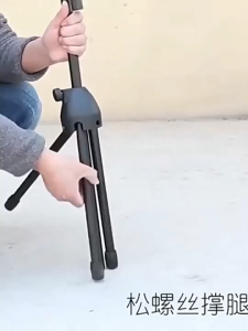 Height-adjustable Black Tripod with Shock Mount Double-layer anti-Blowout net 26CM Clip for Live Broadcast Shooting