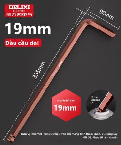 DELIXI Electric | Bộ Tuốc Nơ Vít Lục Giác Đầu Bóng Dài Hình L